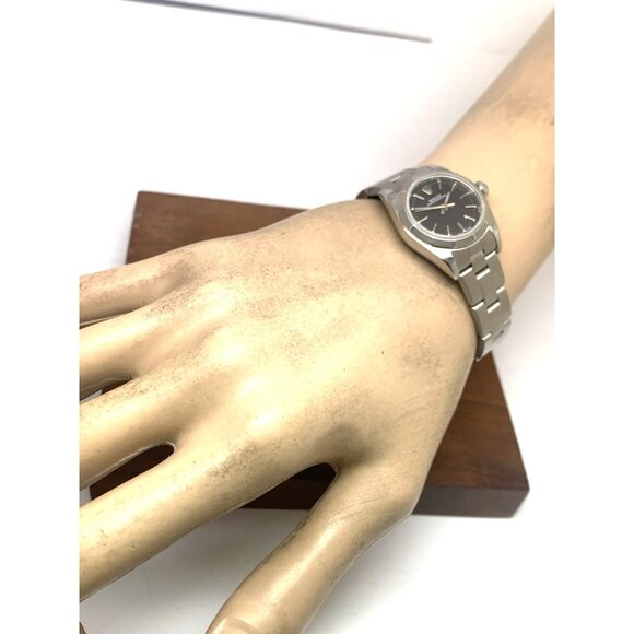 Rolex Women's Watch 76030 Oyster Perpetual 2000 Black Dial Swiss Automatic 25mm - Picture 4 of 15